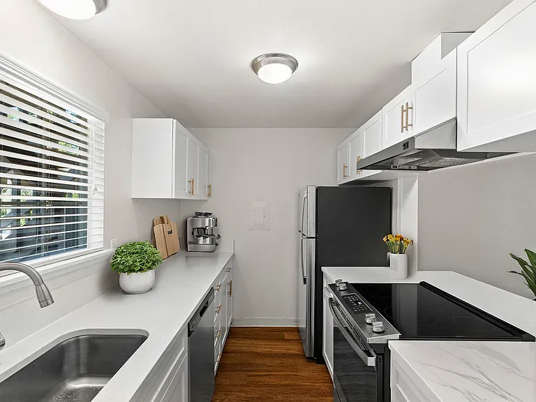 Experience culinary joy in this beautifully designed modern kitchen. Experience culinary joy in this beautifully designed modern kitchen.