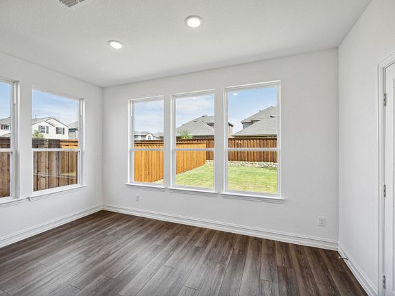 Airy dining room real home pictured