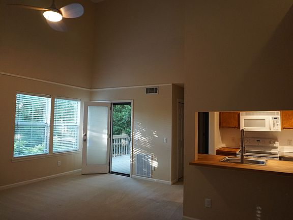 Living room view to deck