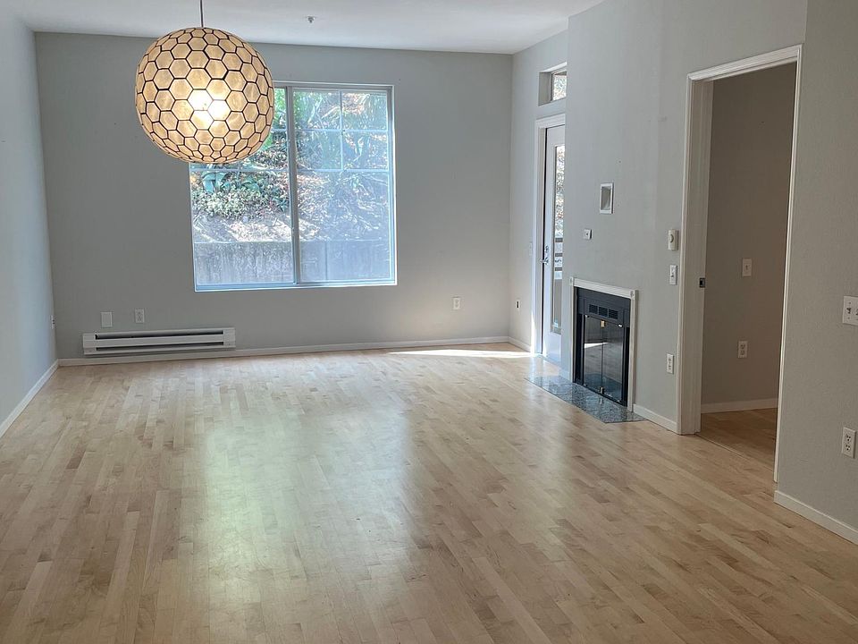 View from kitchen to living room