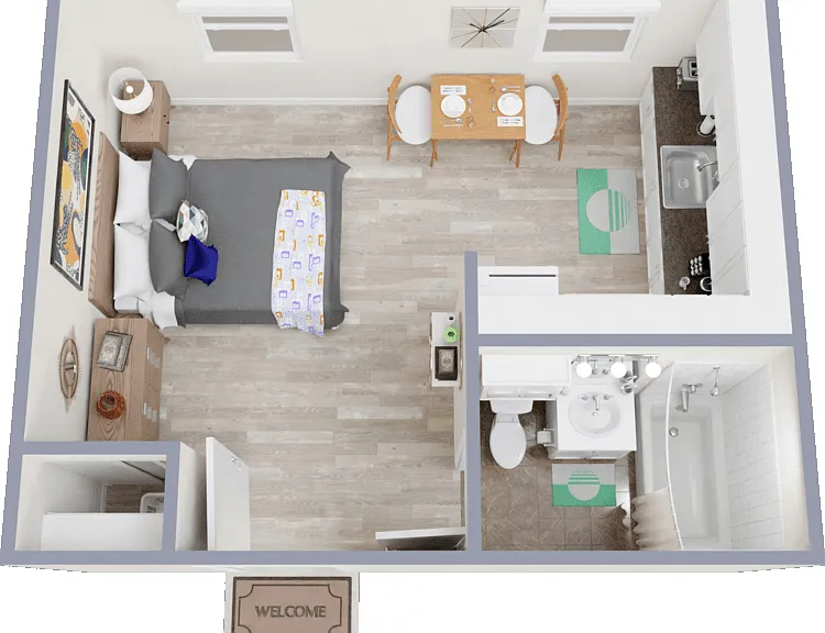 Studio Floorplan Diagram