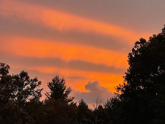 Sunset from back deck