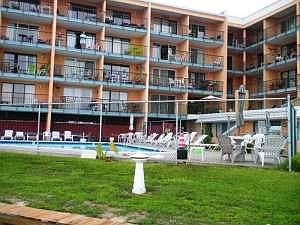 View of Pool and Building from Water