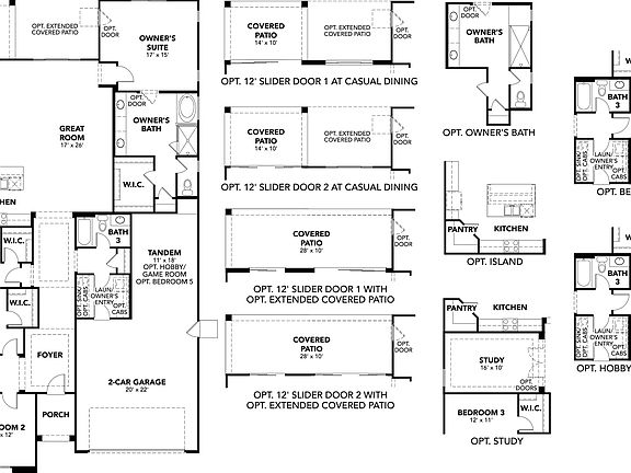 Explore luxury residential architecture with this single-family home floor plan. Bedrooms 4 - 5