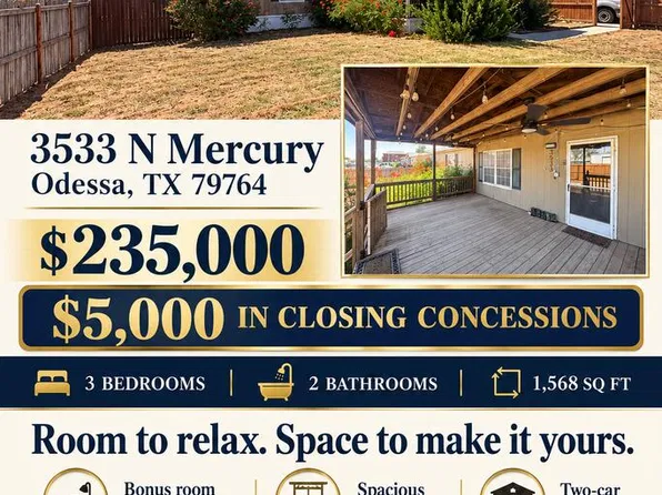 3533 N Mercury Ave, Odessa, TX 79764