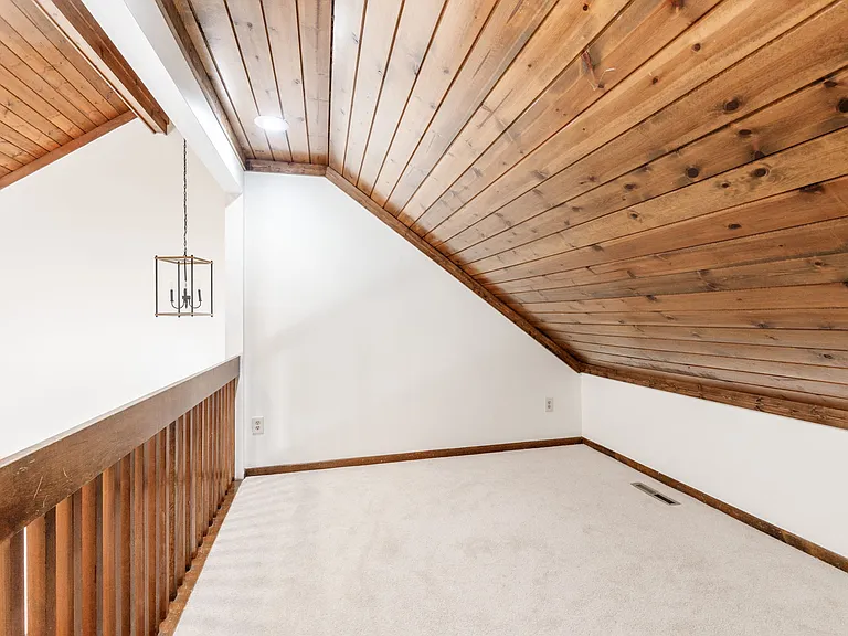 Loft which makes a great office and/or small play area