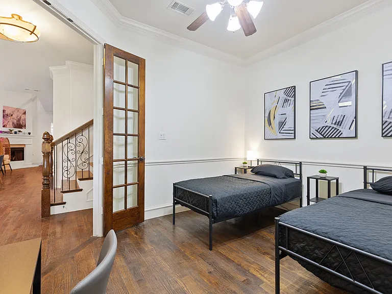 Downstairs office that can also be used as 4th bedroom
