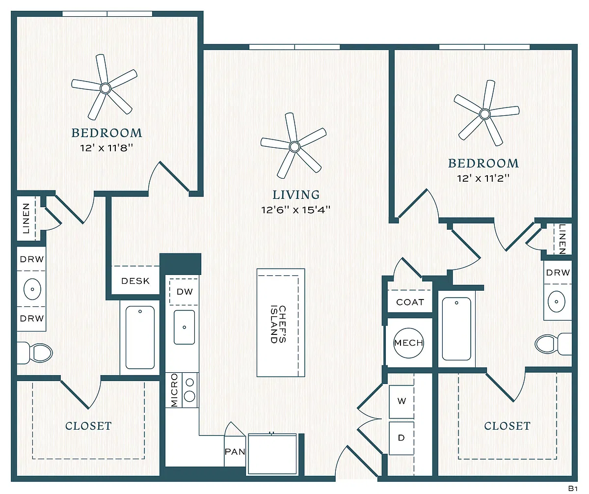Floor plan Wisteria - B1