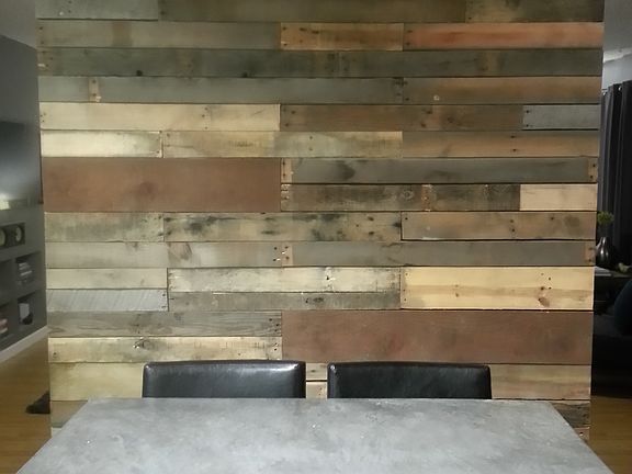 Kitchen side of fireplace