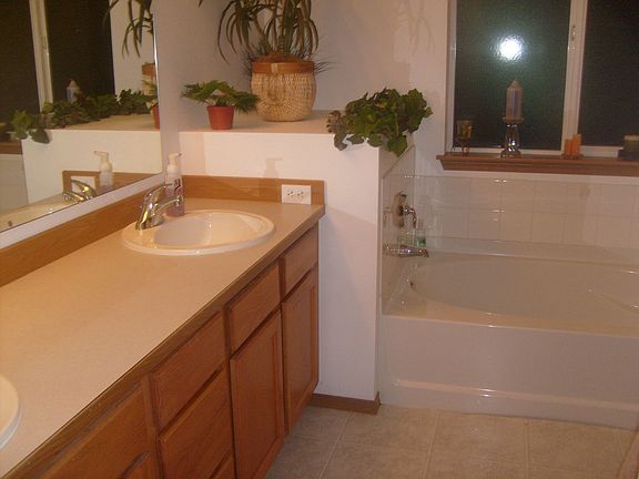 Master bathroom with soaking tub