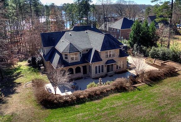 Aerial view back of home