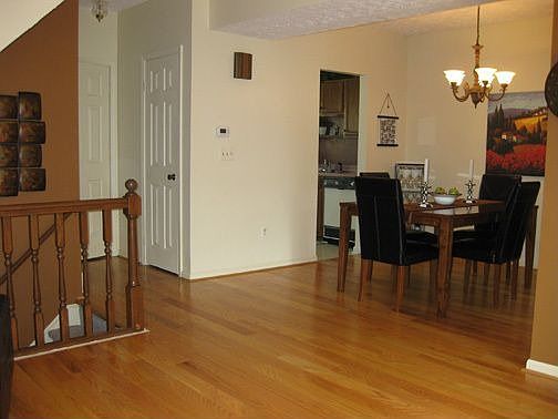 gleeming hardwoods throughout great room and dinette