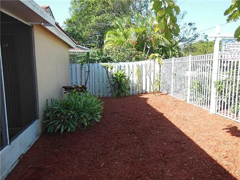 Backyard view.