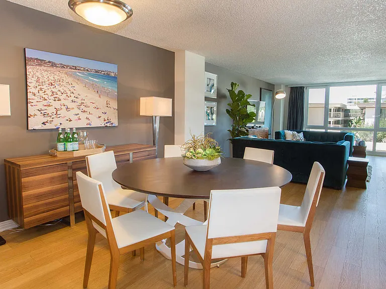 Living and Dining Room with Hard Surface Flooring
