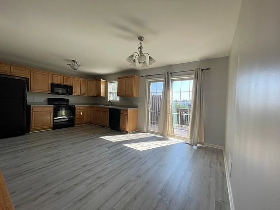 Dine-in Kitchen with patio doors to the private deck
