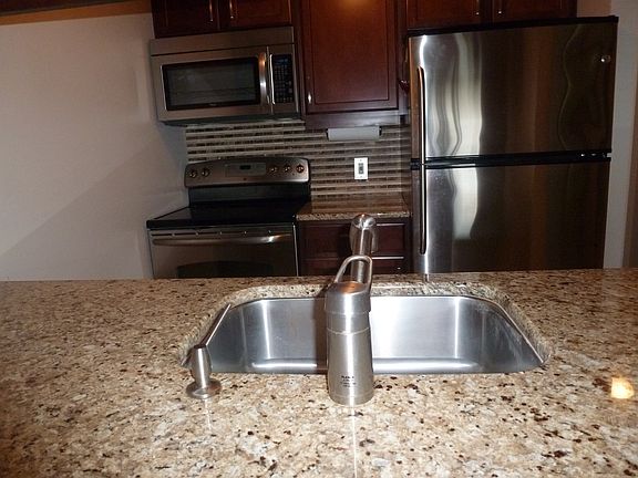 Kitchen with granite counter