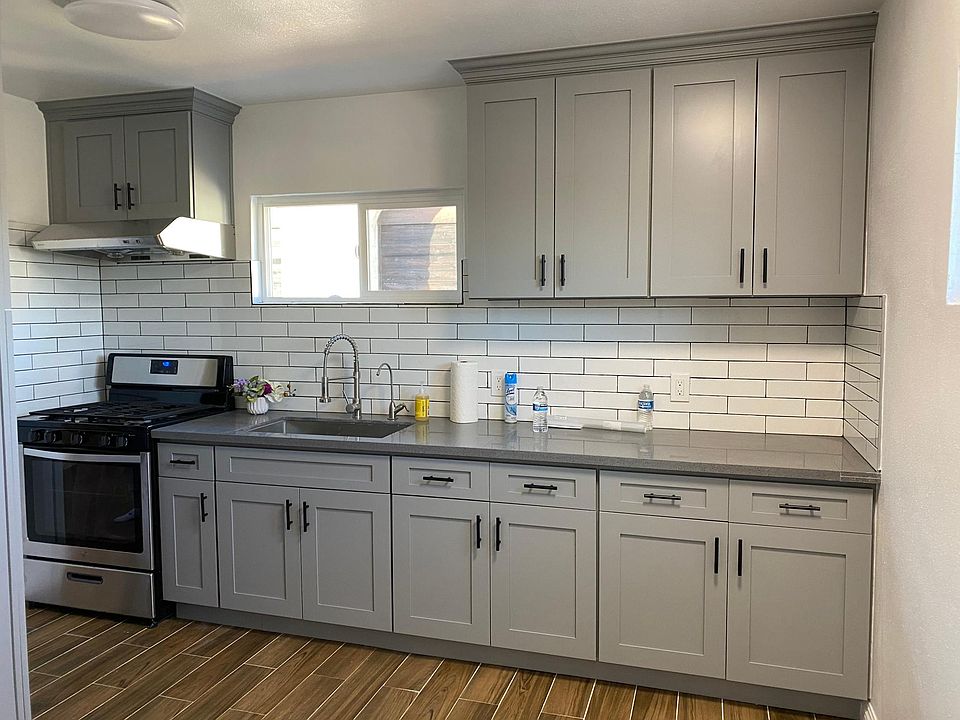 Brand new kitchen cabinet with new countertop