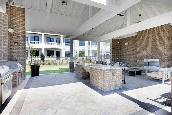 Outdoor Lounge and Grill Station