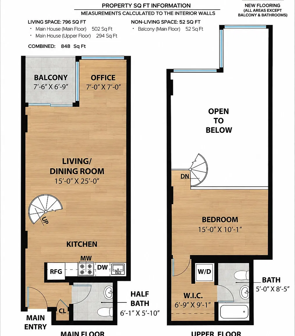 1 bed, 1.5 bath, 787 sqft, $4,450 — Photo 3