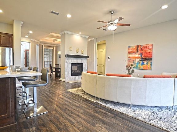 Oversized kitchen island was expanded to allow for plenty of seating!