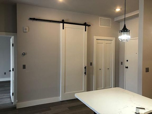 Bathroom and communications closet