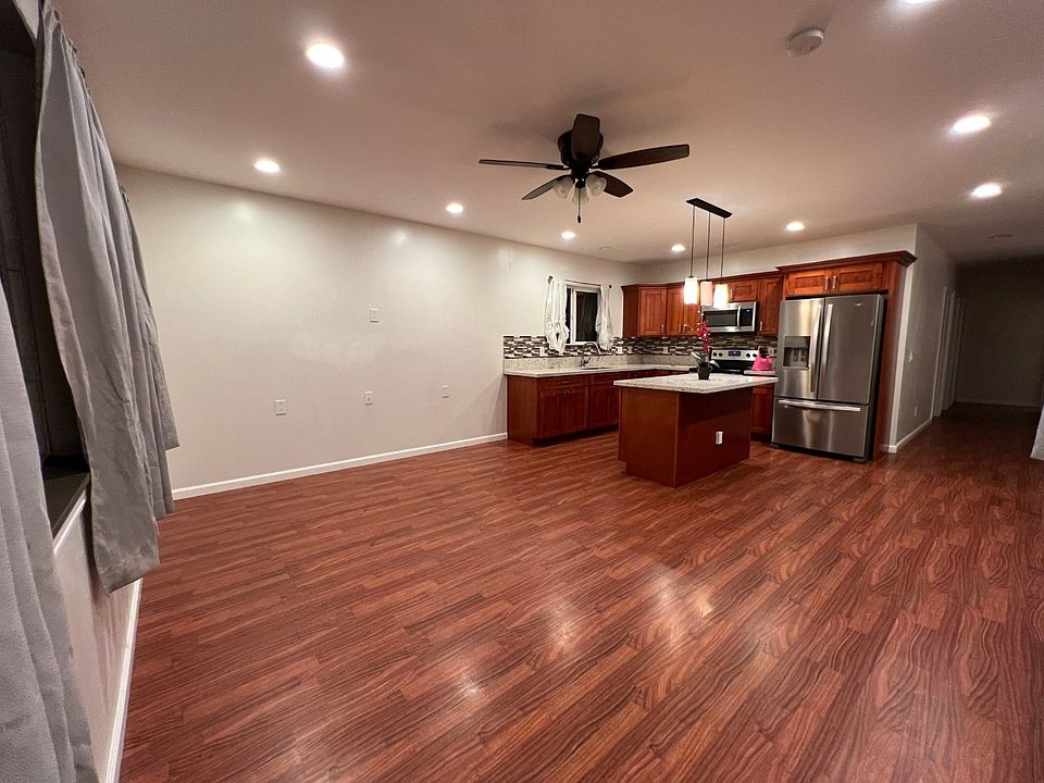 Living area adjacent to the kitchen