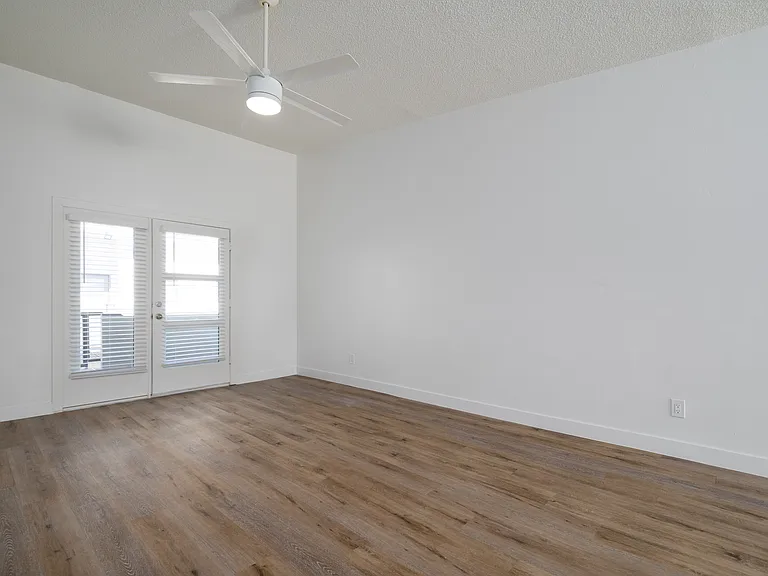 2 bed, 2 bath - large open living space with new plank flooring