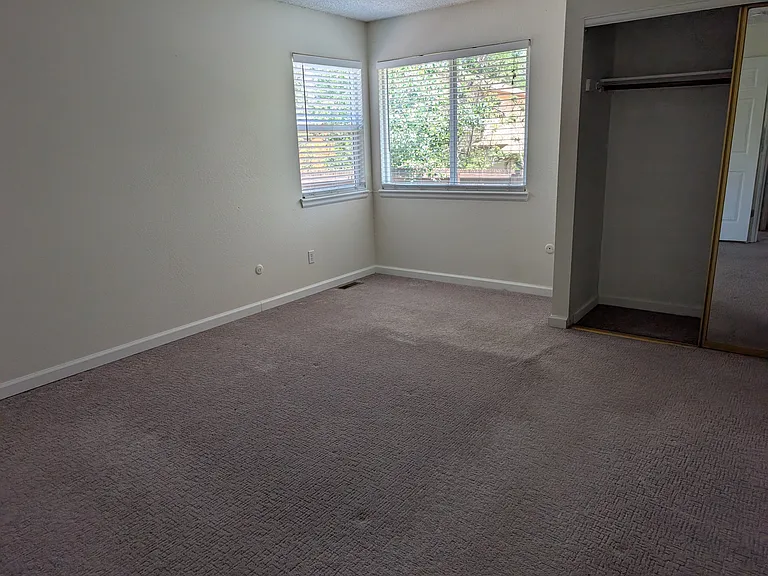 Primary bedroom and closet