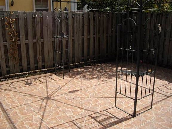 Tiled Patio