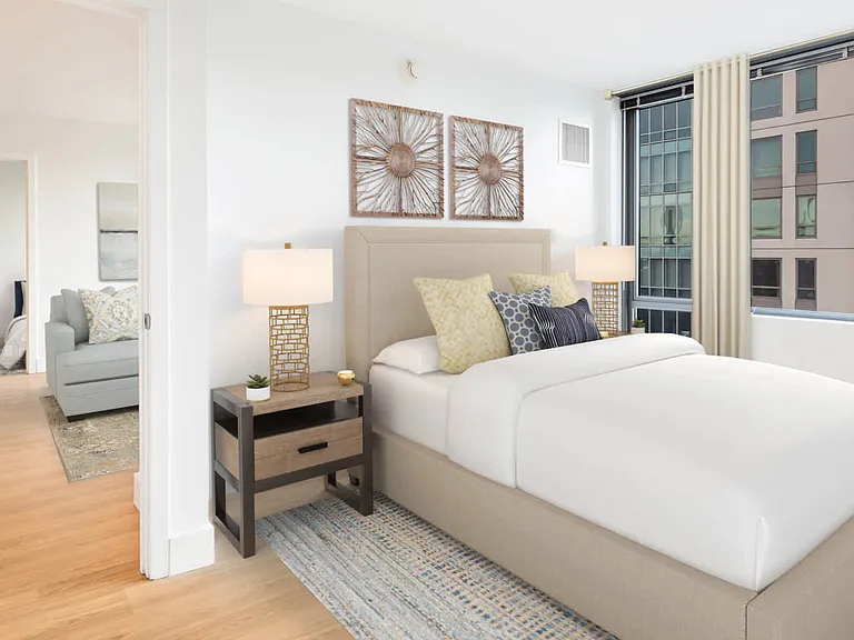 Bedroom with Hardwood Flooring