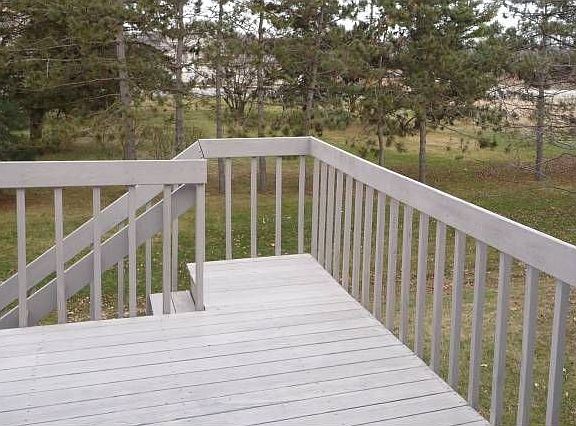 Deck off dining area
