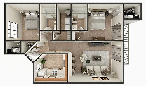 Floor plan Cambridge