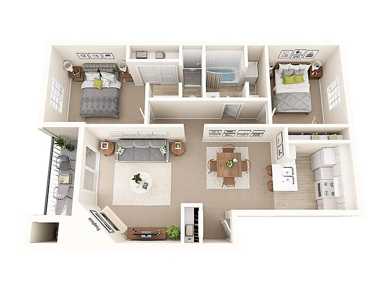 Floor plan 2X2