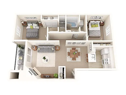 Floor plan 2X2