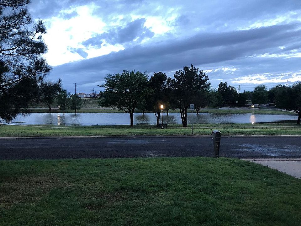 View of the park after rain