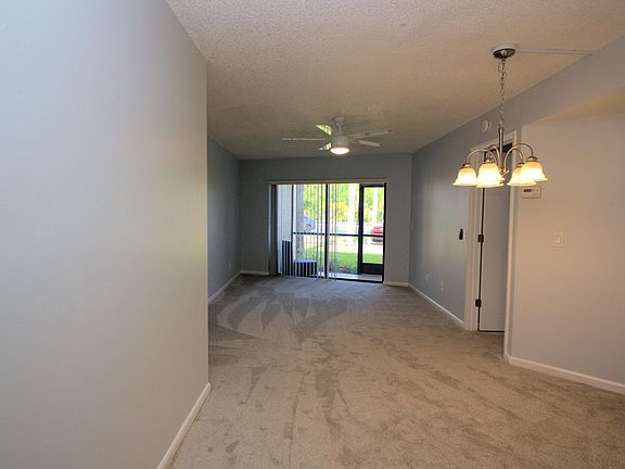 View from front door across living room