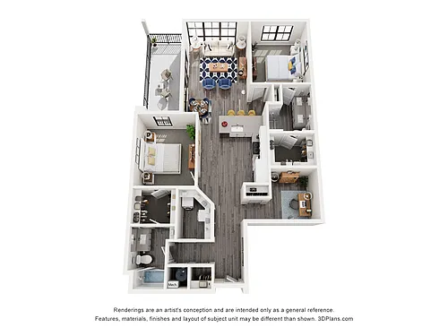 Floor plan Calm Waters - D2.B