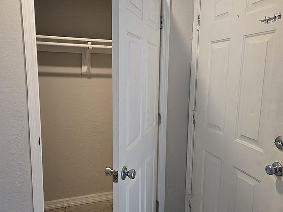Storage closet by the front door