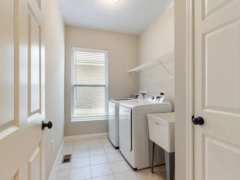 Laundry room on first floor