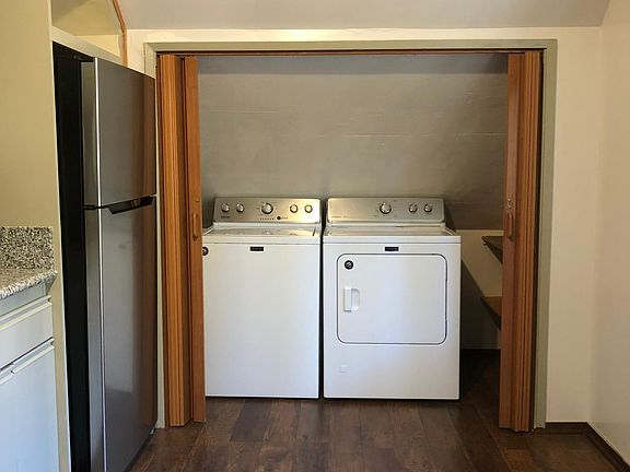 Washer and dyer off kitchen
