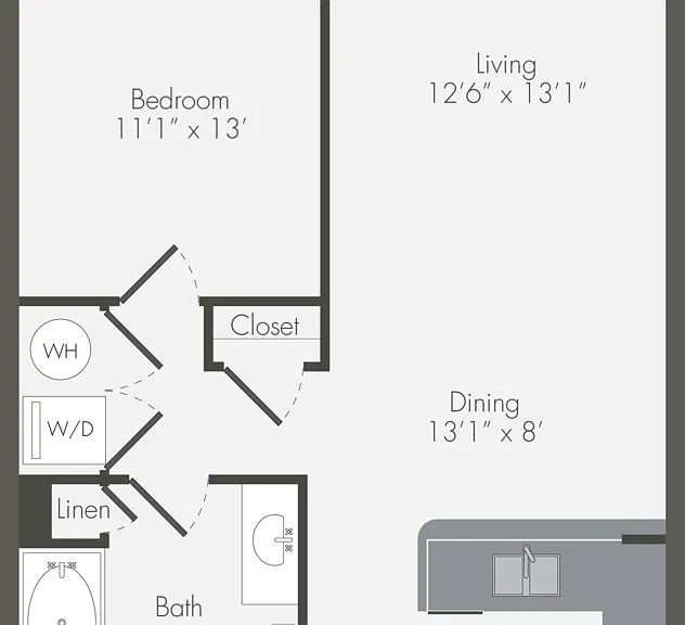 A4 ADA floor plan The Avery on Southwestern