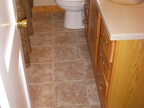 Bathroom tile floor 
