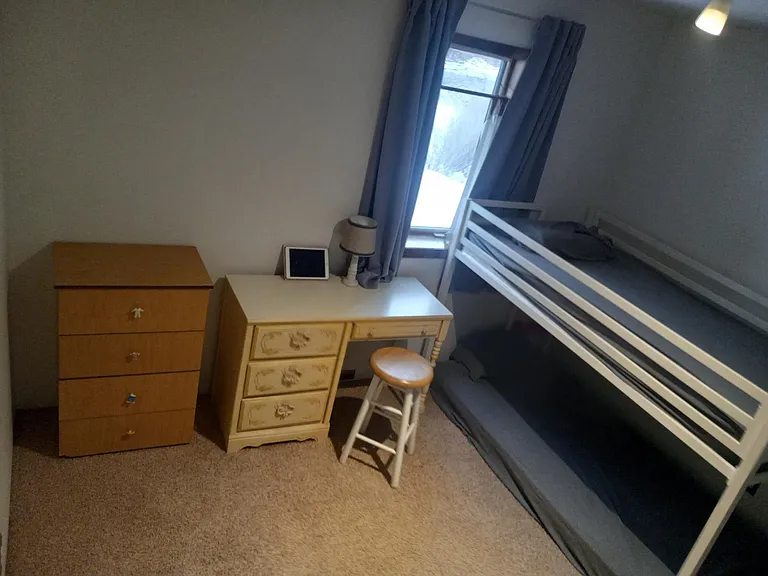 Bedroom 3: Down stairs bedroom. (Bunk beds optional)