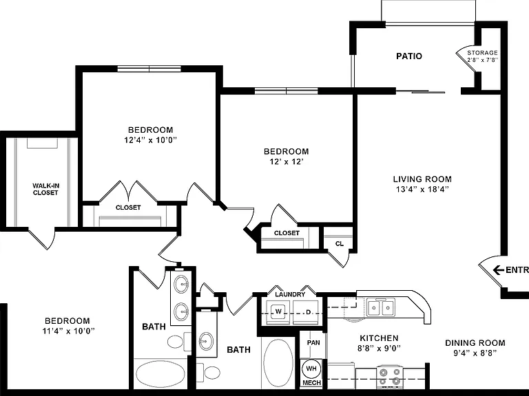 C1 Floor Plan W Dimensions C1 Floor Plan W Dimensions