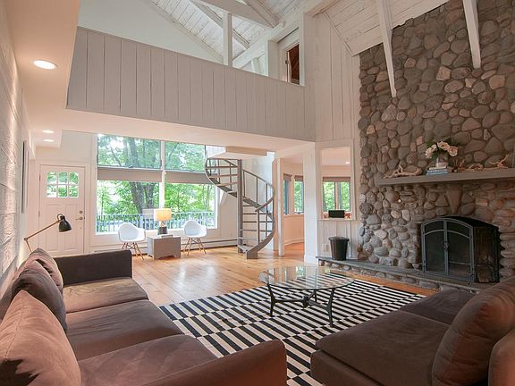 Living Room with 40 Ft Ceilings