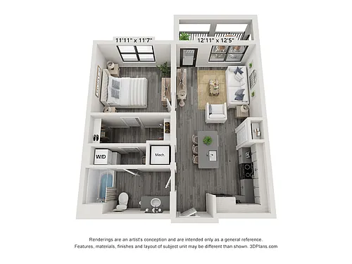 Floor plan 1C