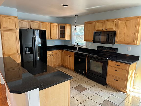 Kitchen with new appliances.