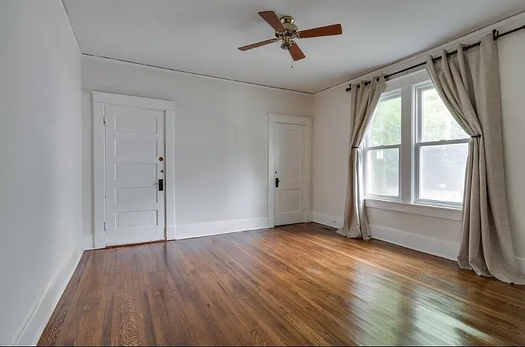 Back Bedroom with closet and laundry room off back