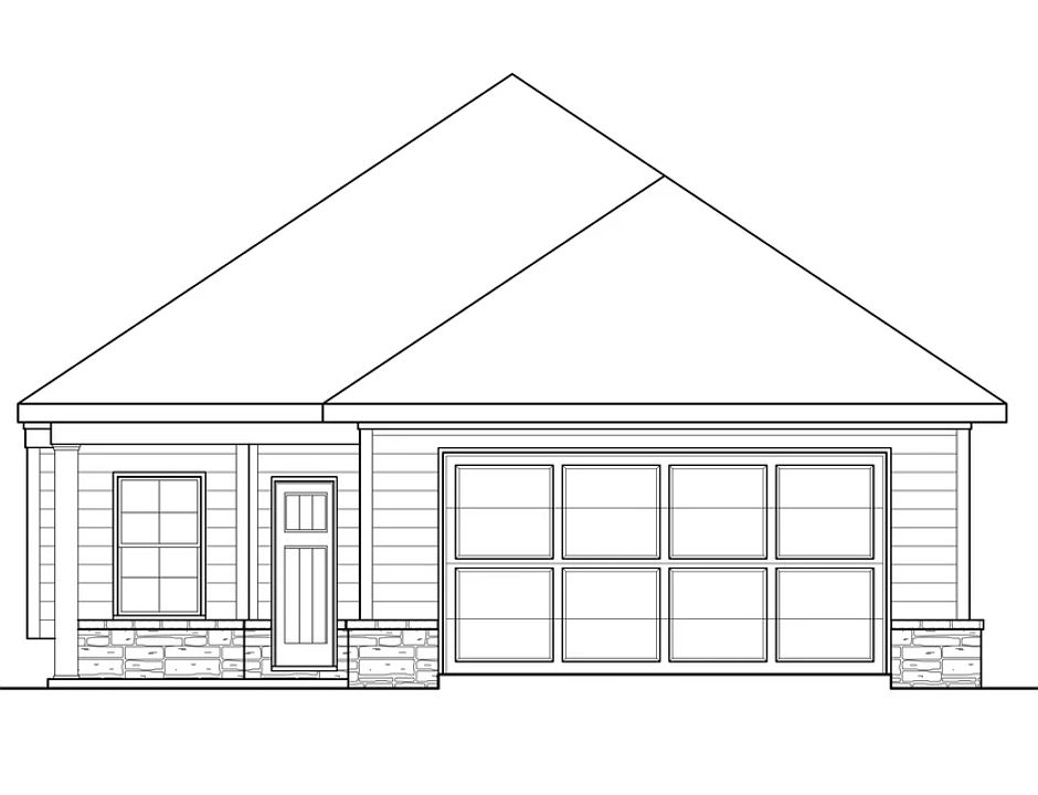 Cedar Elm A Elevation