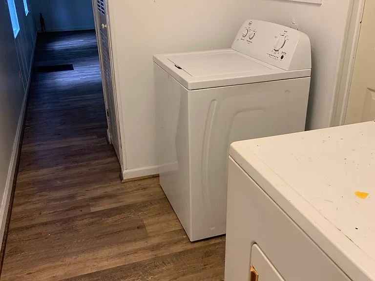Washer and dryer.